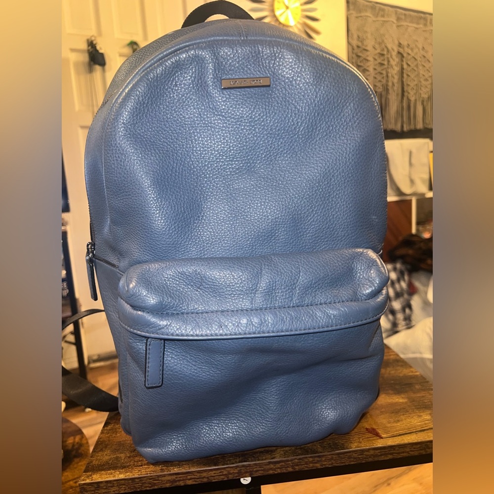 Micheal Kors indigo Leather Backpack